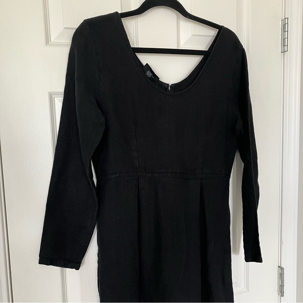 Vintage 100% hemp linen maxi dress